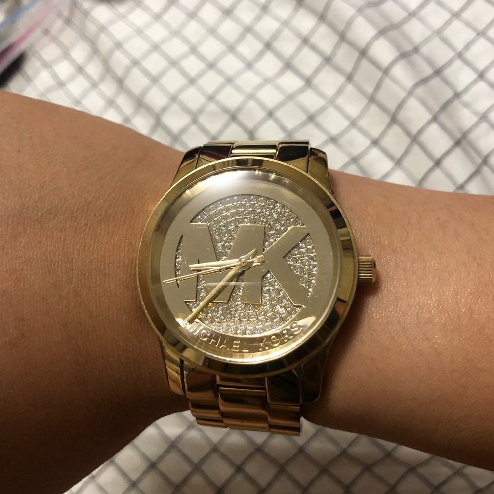 Michael Kors Gold Crystal Watch